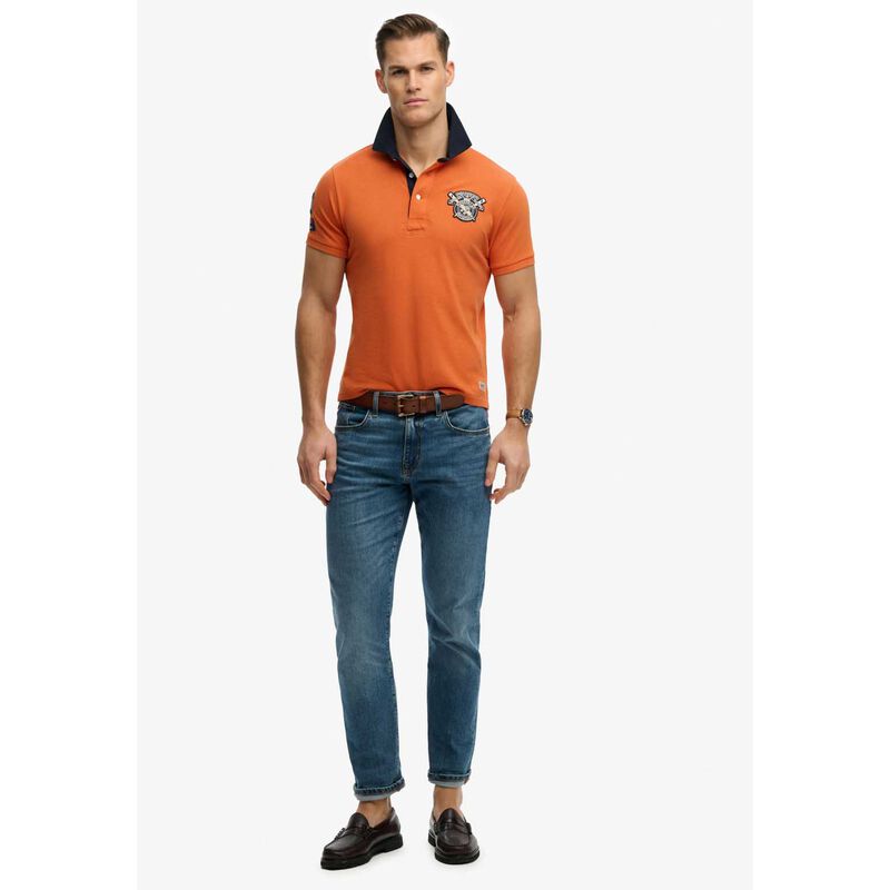 Superdry Vintage Pique Rugby Polo image number 3